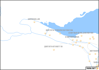 map of Minshaʼat Qārūn